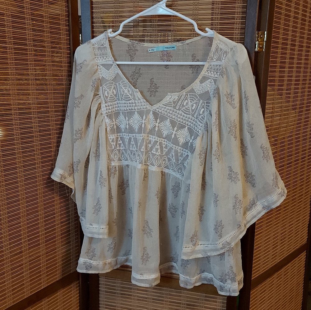 Sheer Flowy Top